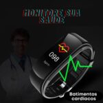 smartwatch com monitoramento cardíaco