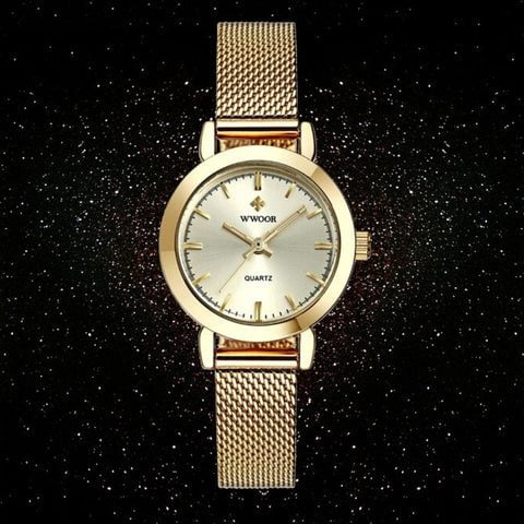 Relógio feminino dourado