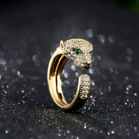 anel de leopardo feminino