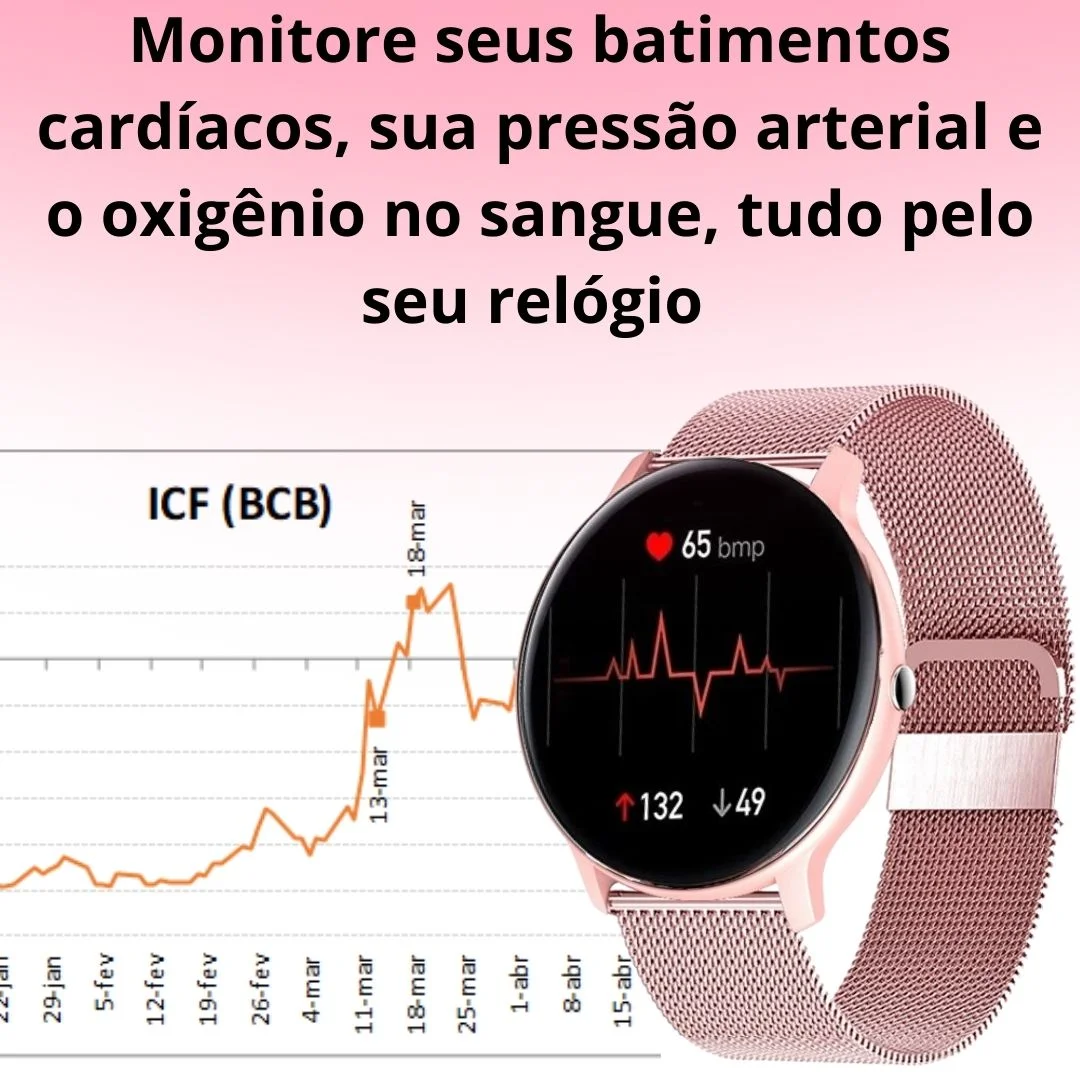 Smartwatch com Pulseira de Couro – Magnum Evolution – Santo Stilo