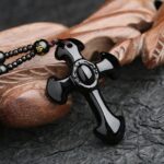 colar crucifixo, peças masculinas