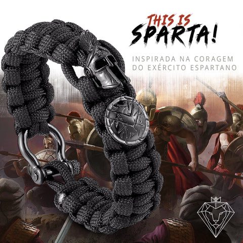 Pulseira Masculina Corda Macramê – This is Sparta! – Santo Stilo