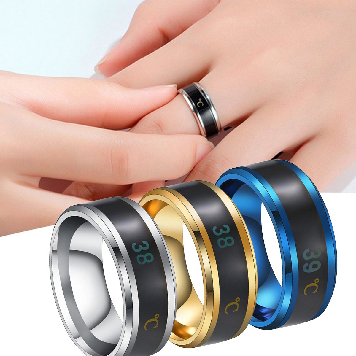 anel azul, anel masculino, design inovador, exclusividade, semijoias de qualidade