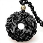 Amuleto em Obsidiana Negra - Black Dragon® - Colar - Energia Espiritual- Novidades - SANTO STILO
