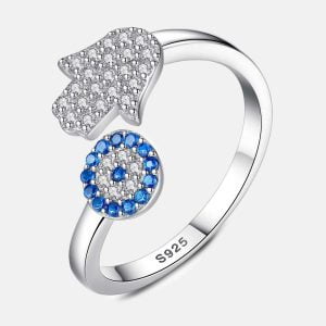 Anel Ajustável em Prata Esterlina 925 - Fortune Ring - Anéis Femininos - Feminino- - SANTO STILO
