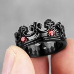 Anel de Aço Inoxidável - King's Crown - Anéis Masculinos - Novidades- Religiosos Masculinos - SANTO STILO