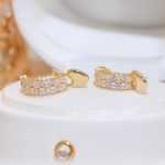 Brinco Banhado a Ouro 14K - Shiny Earring - Brilho - Brincos de Luxo- Brincos Femininos - SANTO STILO