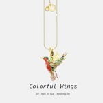 Colar Beija-flor Feminino - Colorful Wings - Colares Femininos - Novidades- - SANTO STILO