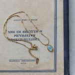 Colar Aquamarine Banhado a Ouro - Vintage - Colares Femininos - Feminino- masculino - SANTO STILO