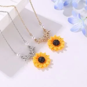 Colar de Girassol - Sunshine - Colares Femininos - Feminino- Novidades - SANTO STILO