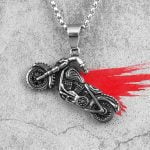 Colar Em Aço Inox Motociclista - Chopper Fantasma - Aço Inoxidável - Colares Masculinos- Corrente Masculina - SANTO STILO