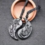 Conjunto em Obsidiana Negra - Yin Yang - Conjuntos Femininos - Conjuntos Masculinos- Místicos & Especiais - SANTO STILO