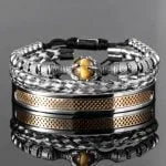 Conjunto Pulseiras de Luxo - Legacy - Acessórios Importados - Aço Inoxidável- Conjuntos Masculinos - SANTO STILO