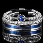 Conjunto Pulseiras de Luxo - Legacy - Acessórios Importados - Aço Inoxidável- Conjuntos Masculinos - SANTO STILO