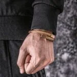 Conjunto Pulseiras de Luxo - Ouro Romano - Conjuntos Masculinos - masculino- Pulseiras Masculinas - SANTO STILO, pulseira ajustável de ouro