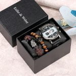 Conjunto Relógio de Luxo com 2 Pulseiras Masculino - Estilo - Masculino- Pulseiras Masculinas - SANTO STILO