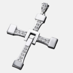 colar com cruz masculino