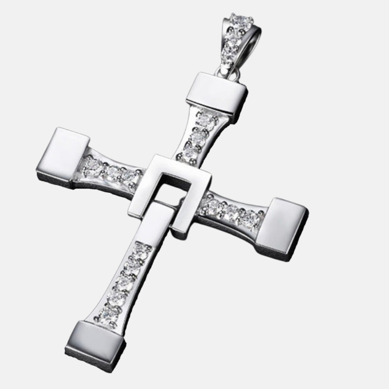 colar com cruz masculino