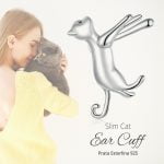 Ear Cuff em Prata Esterlina - Slim Cat - Acessórios Femininos - Brincos- Brincos Femininos - SANTO STILO