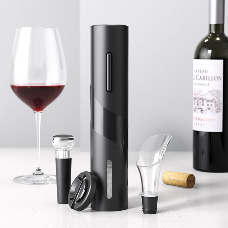 Kit Para Vinho Smart Wine Pro - Abridor Elétrico Recarregável + Aerador e Acessóriosº - Casa - Novidades- - SANTO STILO