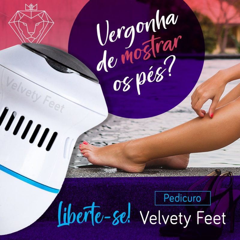 Lixa para Pés Bonitos e Saudáveis - Pedicuro Velvety Feet - Acessórios Importados - Beleza Feminina- Cuidados - SANTO STILO