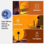 Luminária USB Sunset - Com tripé e controleº - Especiais - Novidades- - SANTO STILO