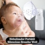 Nebulizador Portátil Silencioso - Breathe Well - Inalador - Inalador Portátil- Nebulizador - SANTO STILO