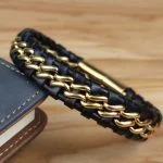 pulseira couro e ouro masculina, pulseira masculina trançada, pulseira masculina couro e ouro, pulseira de couro com ouro masculina, pulseira de couro masculina com cruz, pulseira de couro homem, pulseira masculina couro e aço, pulseiras masculina de couro, pulseira de couro preta masculina, pulseiras masculina de couro, pulseira masculina marrom