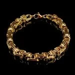 Pulseira de Luxo Império - Banhado a ouro 18k - Masculino - Novidades- Pulseiras Masculinas - SANTO STILO