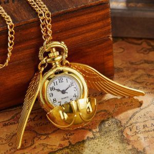 Relógio de Bolso Pomo de Ouro Harry Potter - Acessórios Importados - Colar Pomo de Ouro- Decoração - SANTO STILO