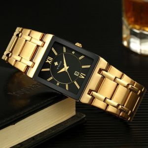 Relógio de Luxo a Quartzo - Golden Power - Aço Inoxidável - Masculino- Noividades - SANTO STILO