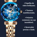 Relógio Feminino Luxo - Quartzo Blue - Acessórios Importados - Feminino- Relógios - SANTO STILO