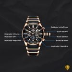 Relógio Masculino Premium Black - Commander® - Novidades - Relógios Masculinos- - SANTO STILO