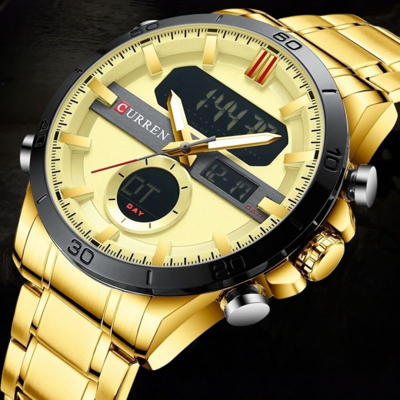 Relógio Premium Banhado a Ouro - King Branding - Acessórios Importados - Masculino- Novidades - SANTO STILO