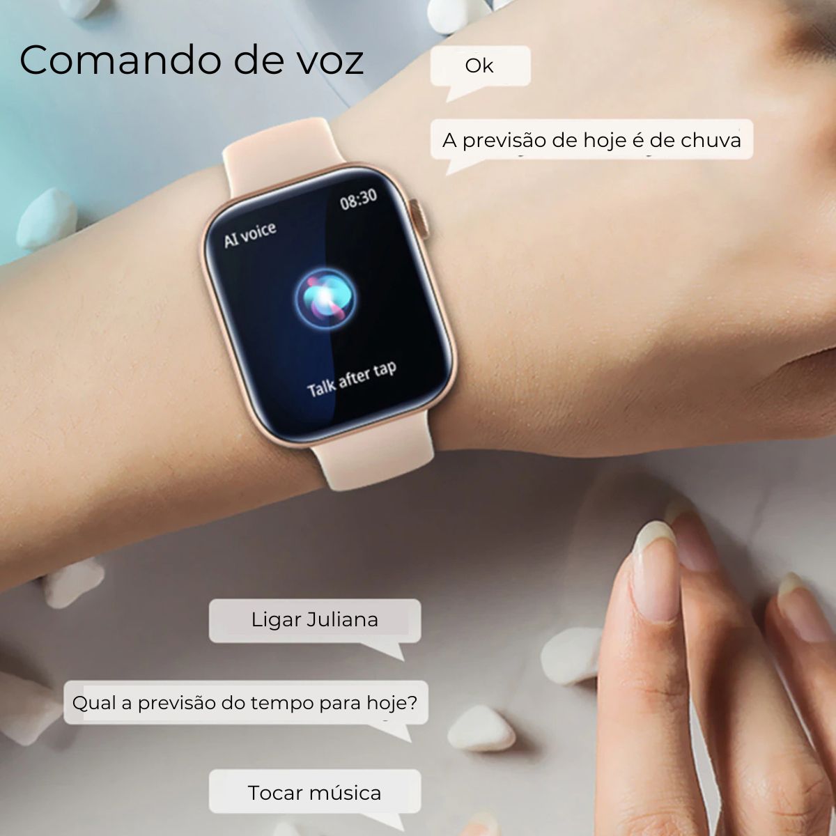 smartwatch com comando de voz