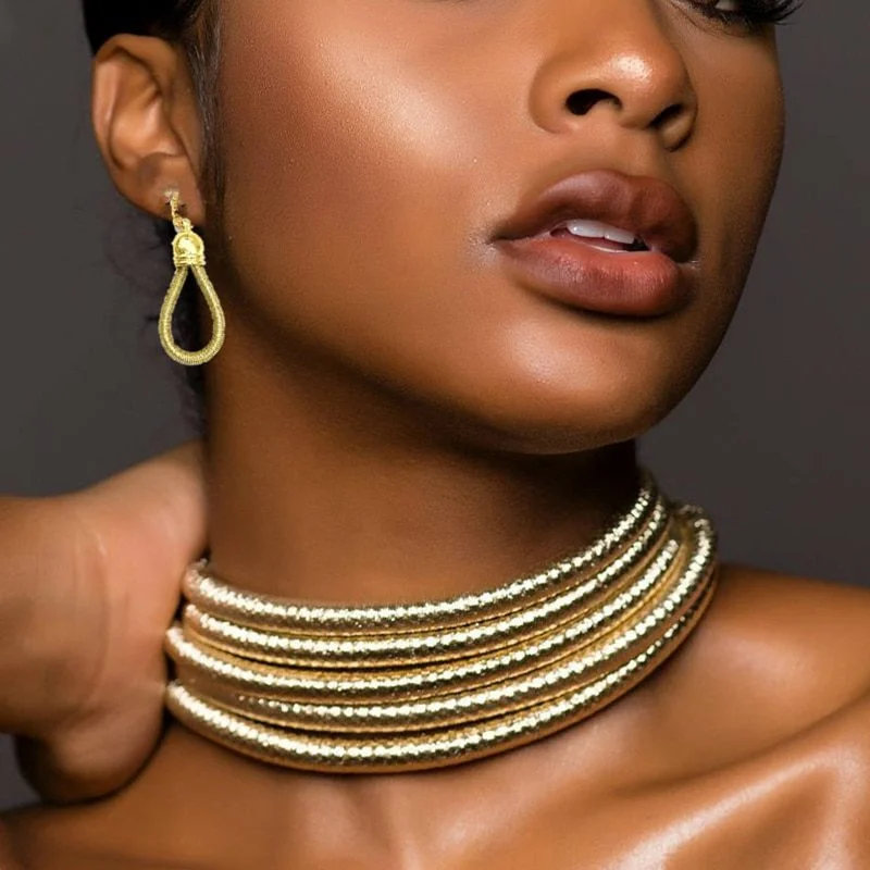 colar africano, ebony, luxo, beleza feminina, acessórios femininos