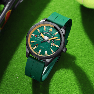 relógio masculino verde, moda masculina