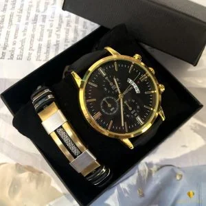 conjunto masculino, relógio masculino, moda masculina, pulseira, relógio preto, Relógio, Relógio, Relógio de pulso, Analógico, Digital, Cronógrafo, Automático, Quartzo, Mostrador, Correia, Pulseira, Couro, Aço inoxidável, Resistente à água, Relógio formal, Relógio esportivo, Luxo, Moda, Minimalista, Vintage, Aviador, Piloto, Marrom couro, couro preto, 