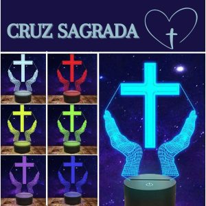 luminária, fé, cruz sagrada, luminária religiosa, decoração religiosa