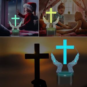 luminária, fé, cruz sagrada, luminária religiosa, decoração religiosa