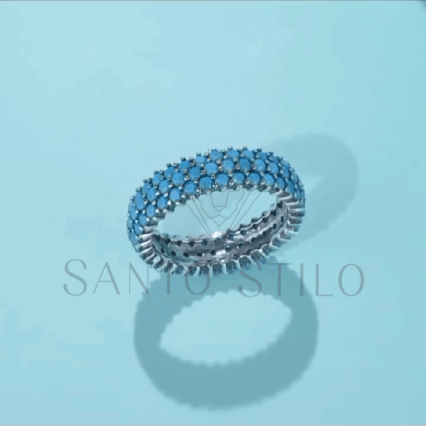 turquesa - prata 925 - criativa - vibrante - anel feminino - semijoia - estilo - pedra natural - benefícios - energia - qualidade