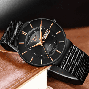 relógio masculino, relógio minimalista, moda masculina, relógio preto