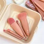 kit de pincéis, pincel de maquiagem, kit de pincel travel size, pincel de blush, pincel de pó, pincel de base, pincel de esfumar, pincel de sombra, pincel para lábios, make, maquiagem