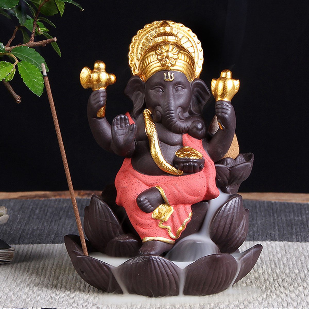Incensário da Fortuna, Lord Ganesha, Cantinho Zen, Meditação, atrair dinheiro, prosperidade, lar