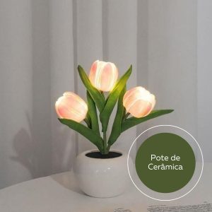 luminária flor, luminária tulipa, decoração, casa decorada, diy, dona de casa, jardim, flores