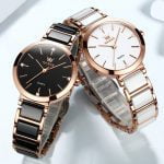 Relógio Feminino de Qualidade, Relógio de Luxo com Preço acessível, Relógio Preto Cerâmica, Relógio Antialérgico, Relógio Off White