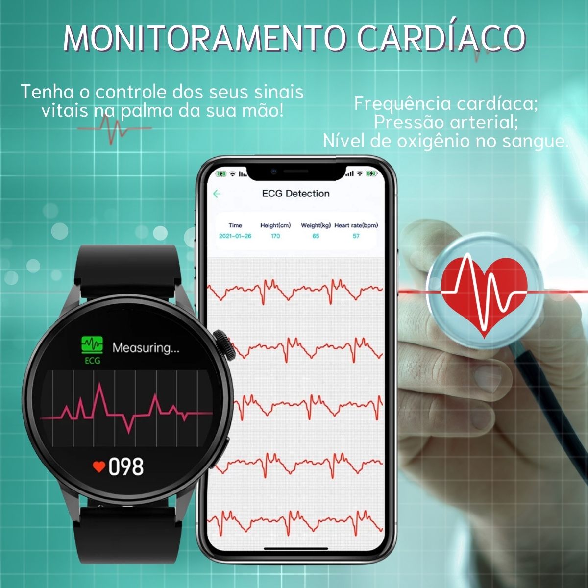 monitoramento cardíaco,