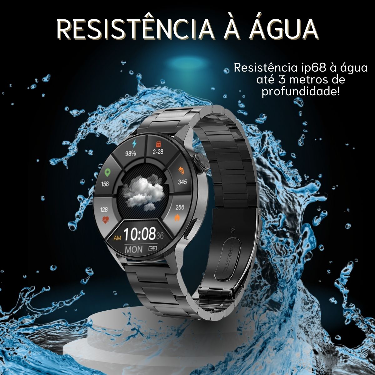 smartwatch à prova d'água, smartwatch resistente à água,