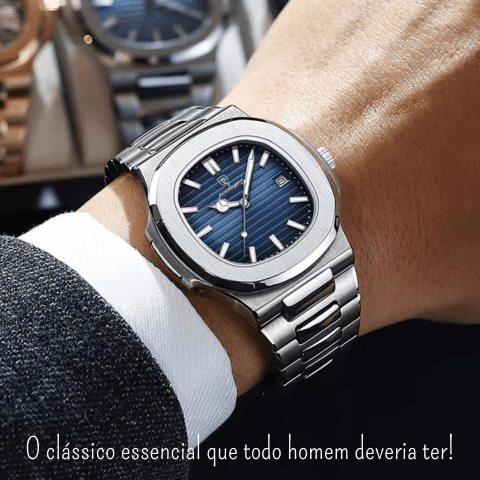 Relógios masculinos de luxo, acessórios masculinos