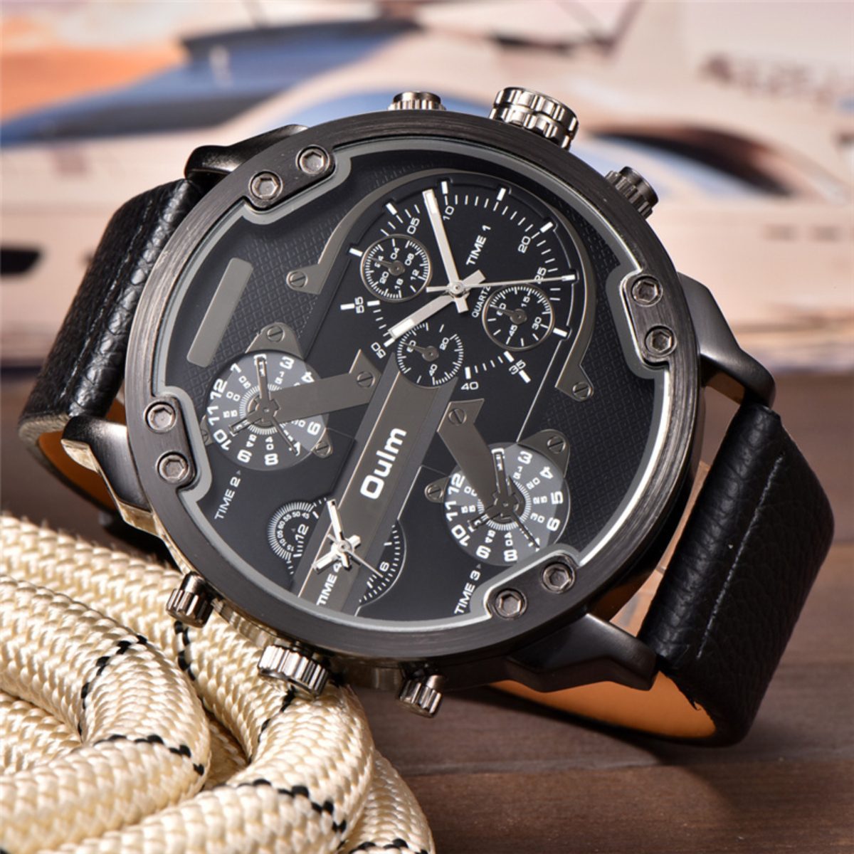 Relógio Masculino Premium Black – Commander – Santo Stilo